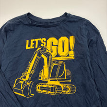 Load image into Gallery viewer, Boys Anko, navy cotton long sleeve top, digger, EUC, size 6,  