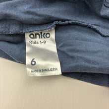 Load image into Gallery viewer, Boys Anko, navy cotton long sleeve top, digger, EUC, size 6,  