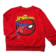 Load image into Gallery viewer, Boys Marvel, Spiderman fleece lined sweater / jumper, pilling, FUC, size 6,  