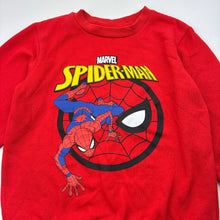 Load image into Gallery viewer, Boys Marvel, Spiderman fleece lined sweater / jumper, pilling, FUC, size 6,  