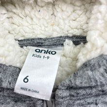Load image into Gallery viewer, Boys Anko, thick fleece lined zip hoodie sweater, EUC, size 6,  
