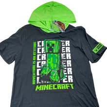 Load image into Gallery viewer, Boys Mojang, Minecraft cotton hooded tee / top, NEW, size 16,  