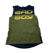 Load image into Gallery viewer, Boys BAD BOY, navy &amp; khaki cotton tank top, GUC, size 4,  