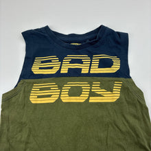Load image into Gallery viewer, Boys BAD BOY, navy &amp; khaki cotton tank top, GUC, size 4,  