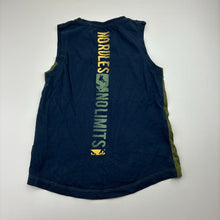 Load image into Gallery viewer, Boys BAD BOY, navy &amp; khaki cotton tank top, GUC, size 4,  