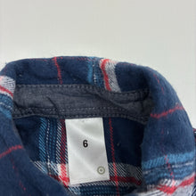 Load image into Gallery viewer, Boys Target, checked flannel cotton long sleeve shirt, EUC, size 6,  