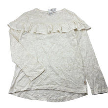 Load image into Gallery viewer, Girls Target, cotton / metallic frill long sleeve top, NEW, size 10,  
