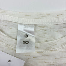Load image into Gallery viewer, Girls Target, cotton / metallic frill long sleeve top, NEW, size 10,  
