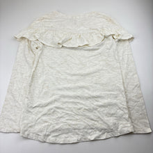 Load image into Gallery viewer, Girls Target, cotton / metallic frill long sleeve top, NEW, size 10,  