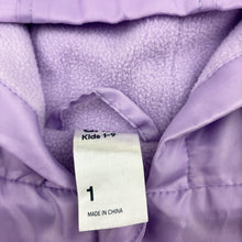 Load image into Gallery viewer, Girls Anko, fleece lined lightweight jacket / coat, EUC, size 1,  