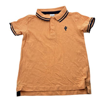 Load image into Gallery viewer, Boys Brilliant Basics, orange organic cotton polo top, EUC, size 3,  