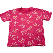 Load image into Gallery viewer, Girls KID, pink floral cotton tee / top, FUC, size 5,  