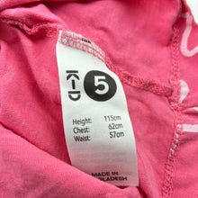 Load image into Gallery viewer, Girls KID, pink floral cotton tee / top, FUC, size 5,  