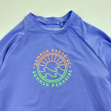 Load image into Gallery viewer, Girls Wave Zone, long sleeve rashie / swim top, light marks, FUC, size 10,  
