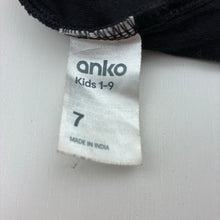 Load image into Gallery viewer, Boys Anko, black cotton tee / top, monster, GUC, size 7,  