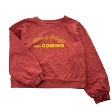 Load image into Gallery viewer, Girls KIDS, fleece lined lightweight cotton sweater / jumper, GUC, size 9-10,  