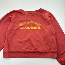 Load image into Gallery viewer, Girls KIDS, fleece lined lightweight cotton sweater / jumper, GUC, size 9-10,  