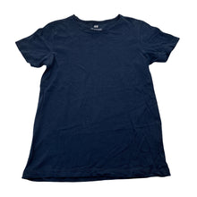 Load image into Gallery viewer, Boys H&amp;M, navy cotton tee / top, GUC, size 7-8,  