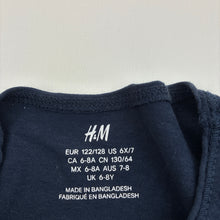 Load image into Gallery viewer, Boys H&amp;M, navy cotton tee / top, GUC, size 7-8,  