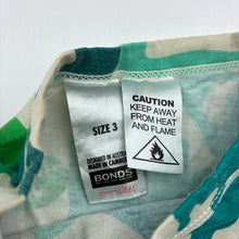Load image into Gallery viewer, Unisex Bonds, stretchy pyjama tee / top, dinosaurs, FUC, size 3,  
