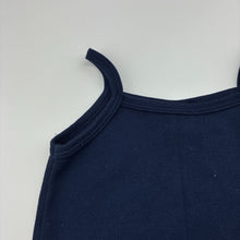 Load image into Gallery viewer, Girls Viva La Wombat, navy singlet top, GUC, size 8,  