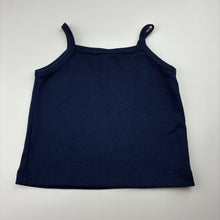 Load image into Gallery viewer, Girls Viva La Wombat, navy singlet top, GUC, size 8,  