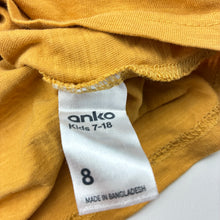 Load image into Gallery viewer, Boys Anko, yellow cotton top, camping, GUC, size 8,  