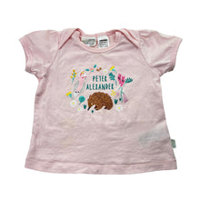 Load image into Gallery viewer, Girls Peter Alexander, Christie Williams embroidered cotton tee / top, light marks, FUC, size 0,  