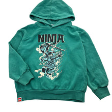 Load image into Gallery viewer, Boys H&amp;M, LEGO NINJA lightweight hoodie sweater, cracked print, FUC, size 7-8,  