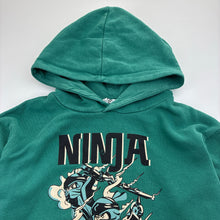 Load image into Gallery viewer, Boys H&amp;M, LEGO NINJA lightweight hoodie sweater, cracked print, FUC, size 7-8,  