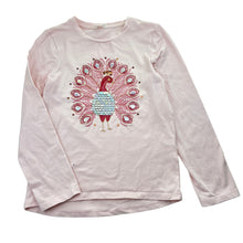Load image into Gallery viewer, Girls Milkshake, embroidered stretchy long sleeve top, mark lower front, FUC, size 8,  
