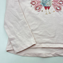 Load image into Gallery viewer, Girls Milkshake, embroidered stretchy long sleeve top, mark lower front, FUC, size 8,  