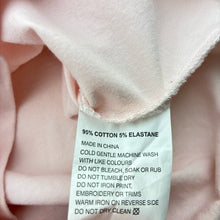 Load image into Gallery viewer, Girls Milkshake, embroidered stretchy long sleeve top, mark lower front, FUC, size 8,  