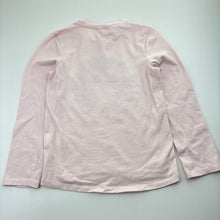 Load image into Gallery viewer, Girls Milkshake, embroidered stretchy long sleeve top, mark lower front, FUC, size 8,  