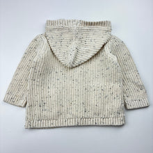 Load image into Gallery viewer, Unisex Target, knitted cotton hooded cardigan / sweater, EUC, size 00,  