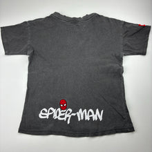 Load image into Gallery viewer, Boys Cotton On, Marvel Spiderman cotton tee / top, wash fade, FUC, size 7,  