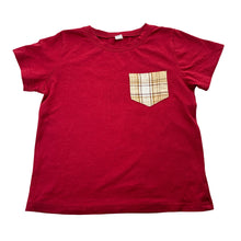 Load image into Gallery viewer, Boys red, stretchy tee / top, GUC, size 6,  