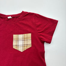 Load image into Gallery viewer, Boys red, stretchy tee / top, GUC, size 6,  