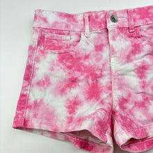 Load image into Gallery viewer, Girls Anko, tie dyed stretch denim shorts, adjustable, FUC, size 8,  