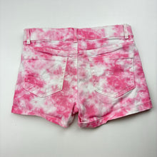 Load image into Gallery viewer, Girls Anko, tie dyed stretch denim shorts, adjustable, FUC, size 8,  