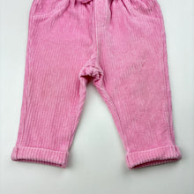 Load image into Gallery viewer, Girls Dymples, ribbed velour pants, elasticated, light marks, FUC, size 00,  