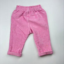 Load image into Gallery viewer, Girls Dymples, ribbed velour pants, elasticated, light marks, FUC, size 00,  