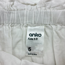 Load image into Gallery viewer, Girls Anko, lined broderie cotton skirt, elasticated, FUC, size 5,  