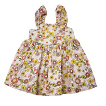 Load image into Gallery viewer, Girls Anko, floral cotton summer dress, mark lower front, FUC, size 0, L: 40cm