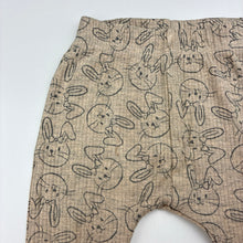 Load image into Gallery viewer, Girls Dymples, ribbed leggings / bottoms, rabbits, FUC, size 00,  