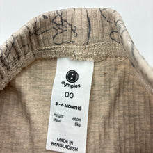 Load image into Gallery viewer, Girls Dymples, ribbed leggings / bottoms, rabbits, FUC, size 00,  
