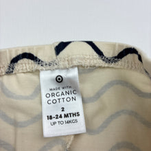 Load image into Gallery viewer, Girls Target, organic cotton blend leggings, Inside leg: 30cm, FUC, size 2,  