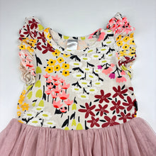 Load image into Gallery viewer, Girls Bonds, spliced floral &amp; tulle dress, FUC, size 3, L: 47cm
