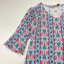 Load image into Gallery viewer, Girls Arnhem, floral tunic top, L: 44cm, EUC, size 2,  