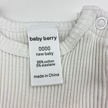 Load image into Gallery viewer, Girls Baby Berry, ribbed ruffle bodysuit / romper, FUC, size 0000,  